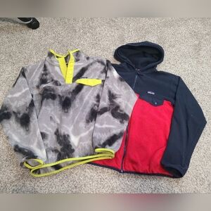 Patagonia Snap T Synchilla Microdini Zip Up Fleece Bundle Size Kids Medium